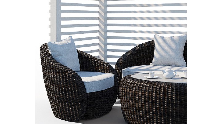 渲染模型_沙发椅371