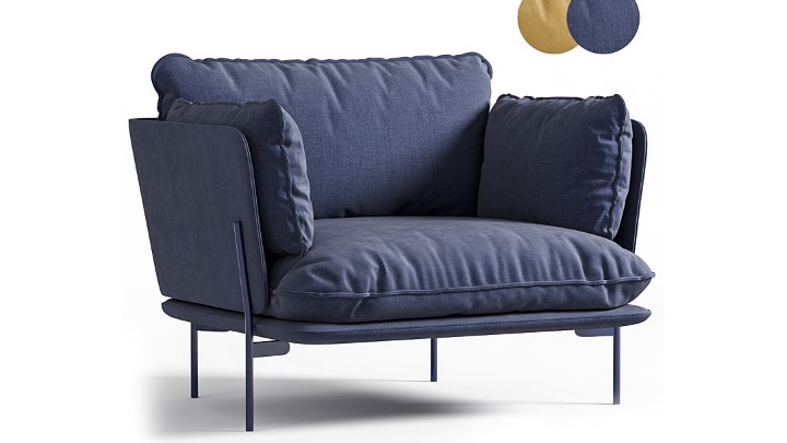 渲染模型_沙发椅396