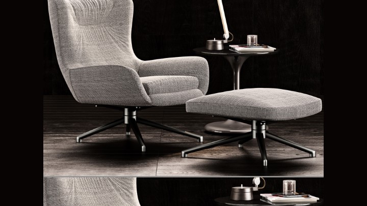 渲染模型_沙发椅462