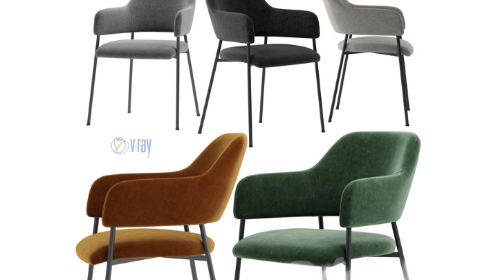 渲染模型_沙发椅576