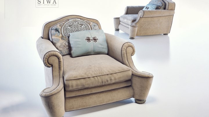 渲染模型_沙发椅593