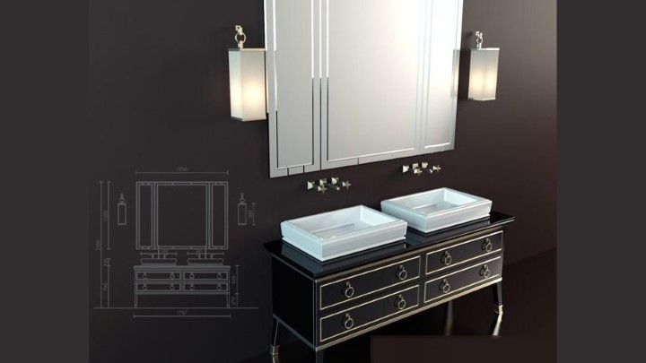 渲染模型_洗漱台140