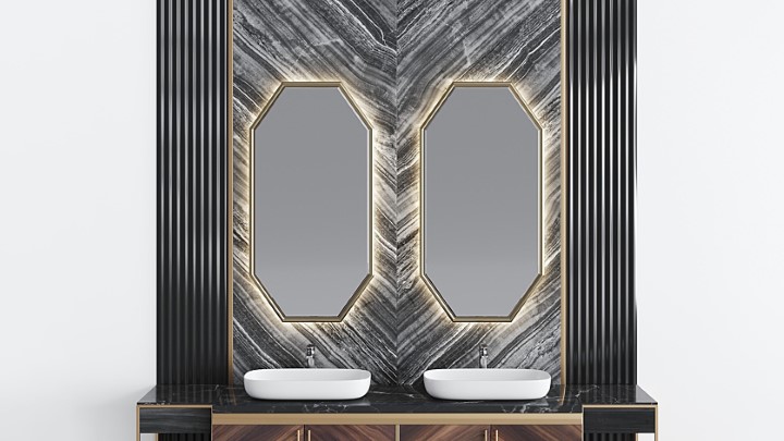 渲染模型_浴室洗漱台002