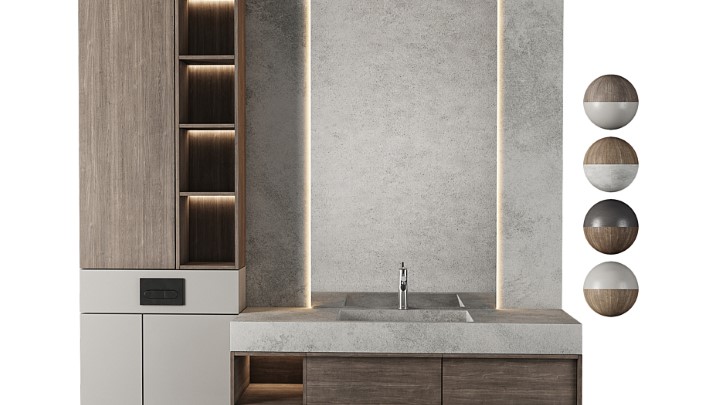 渲染模型_浴室装修003