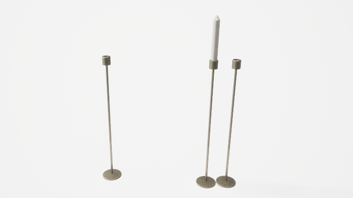 渲染模型_烛台088