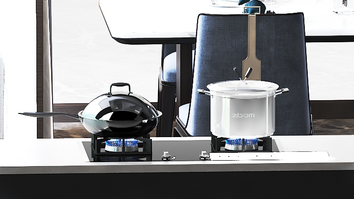 渲染模型_煤气灶006