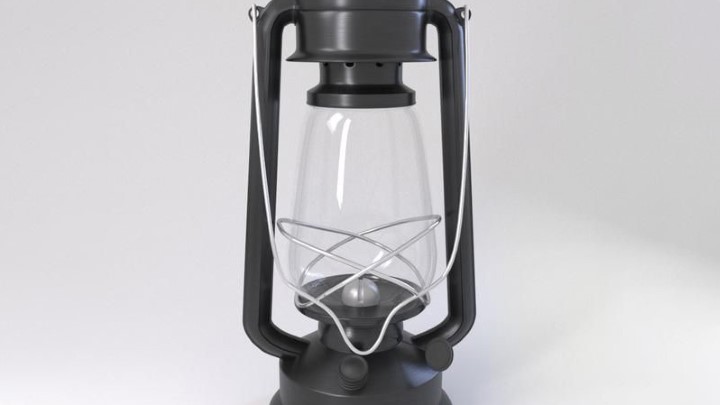 渲染模型_煤油灯002