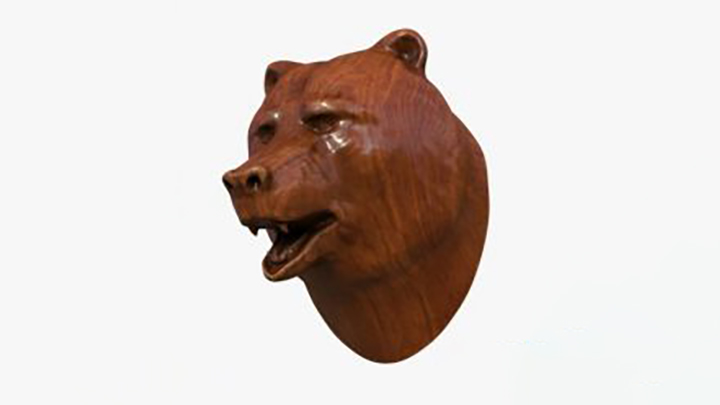 渲染模型_熊首001