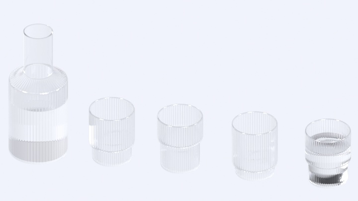 渲染模型_玻璃容器003