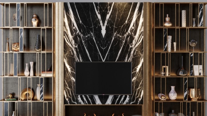 渲染模型_电视墙292