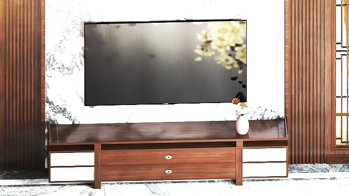 渲染模型_电视柜201