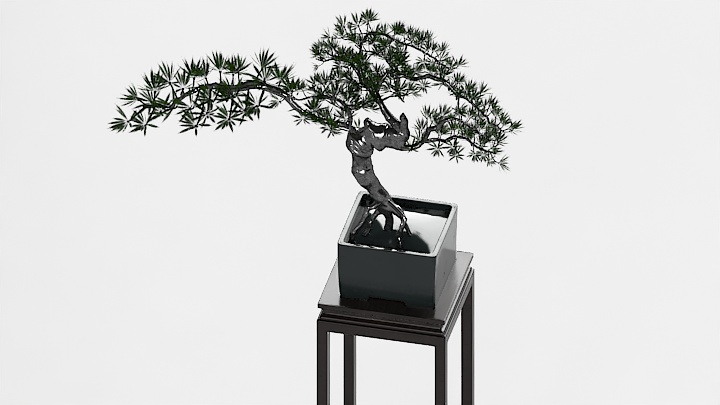 渲染模型_盆栽685