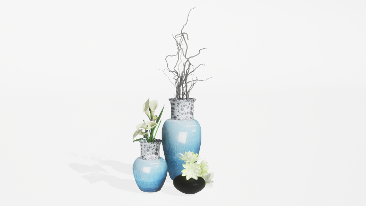 渲染模型_盆栽714