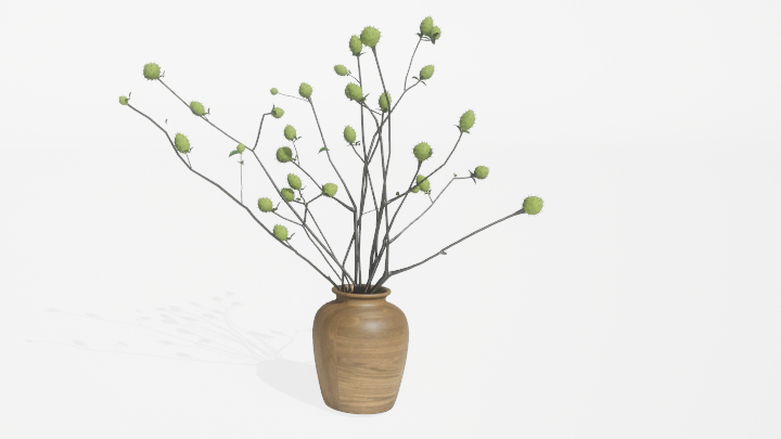 渲染模型_盆栽716