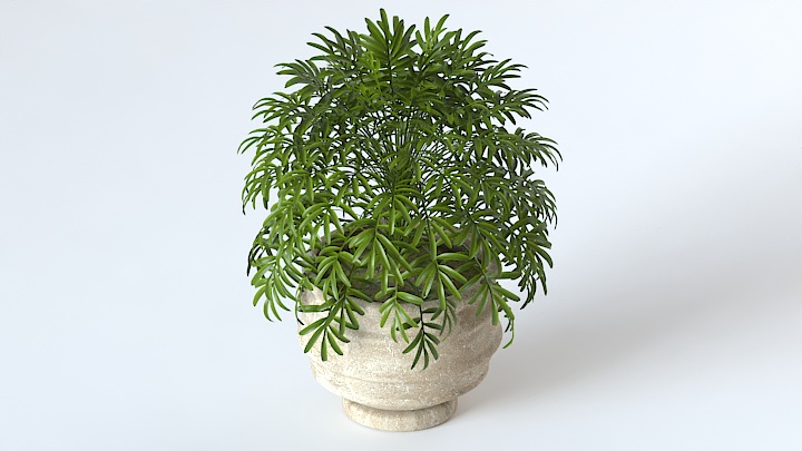 渲染模型_盆栽755