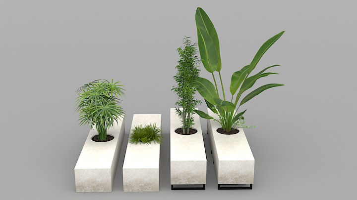 渲染模型_盆栽809