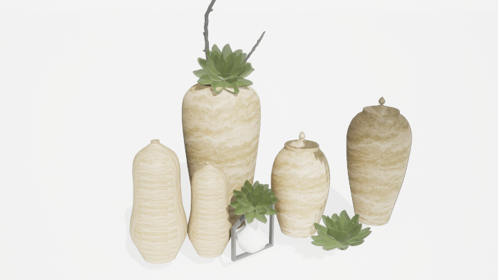 渲染模型_盆栽845