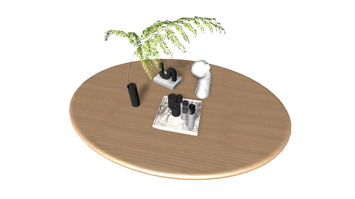 渲染模型_盆栽装饰048