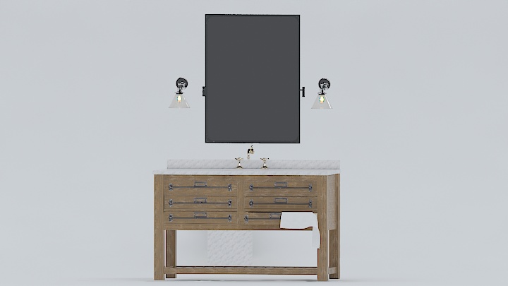 渲染模型_盥洗台004