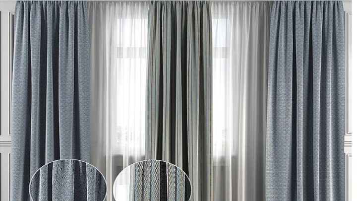 渲染模型_窗帘754