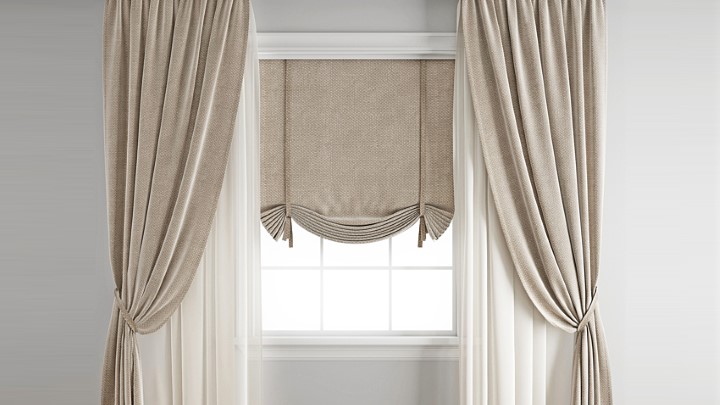 渲染模型_窗帘763