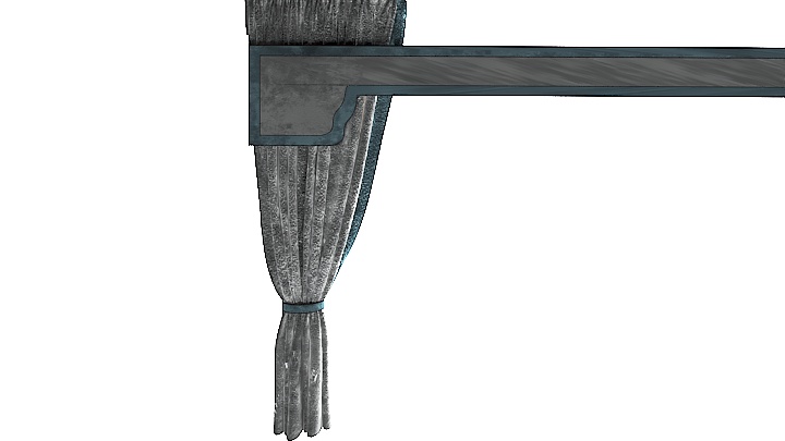 渲染模型_窗帘769