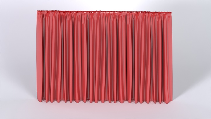 渲染模型_窗帘806