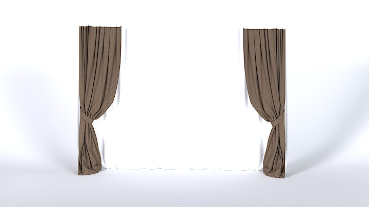 渲染模型_窗帘812