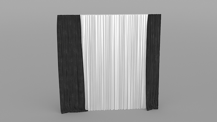 渲染模型_窗帘825