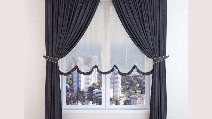 渲染模型_窗帘828