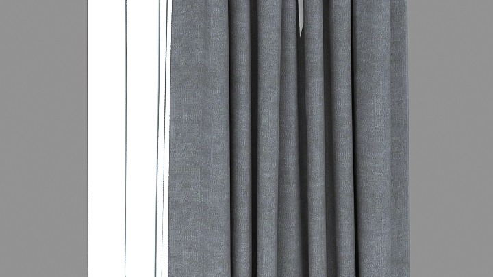 渲染模型_窗帘843