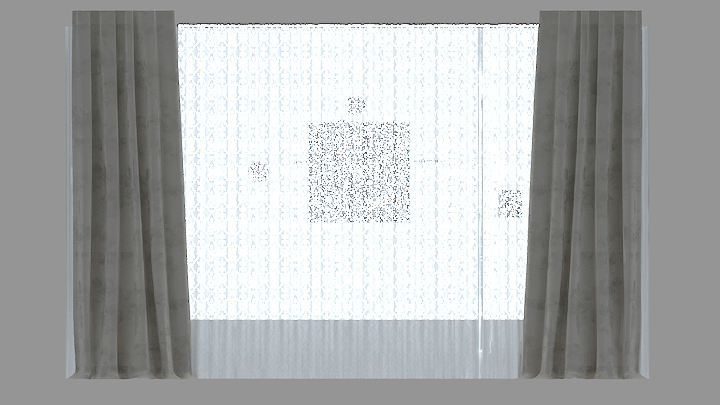 渲染模型_窗帘844