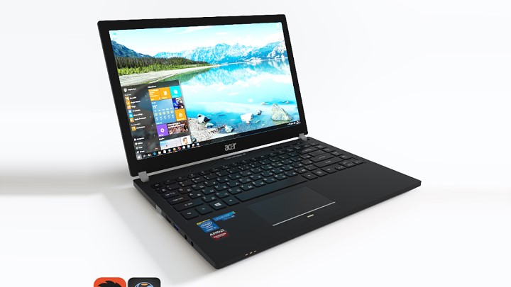 渲染模型_笔记本电脑029