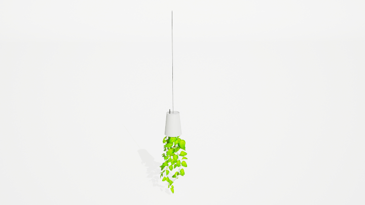 渲染模型_绿植吊灯001