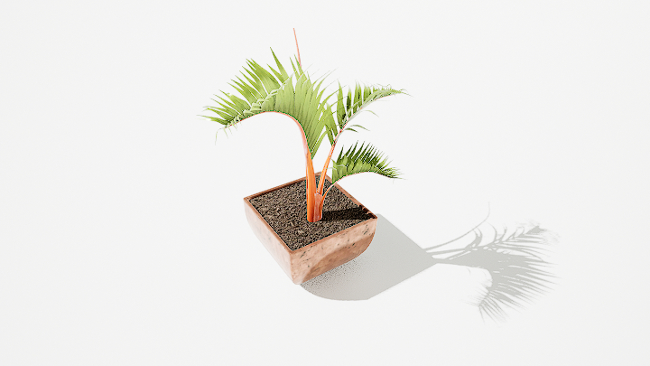 渲染模型_绿植盆栽527