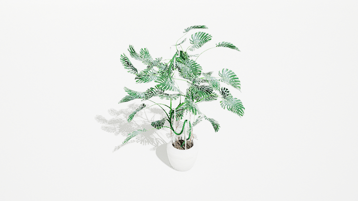 渲染模型_绿植盆栽612