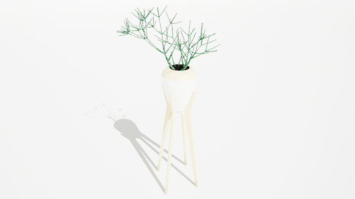 渲染模型_绿植盆栽679