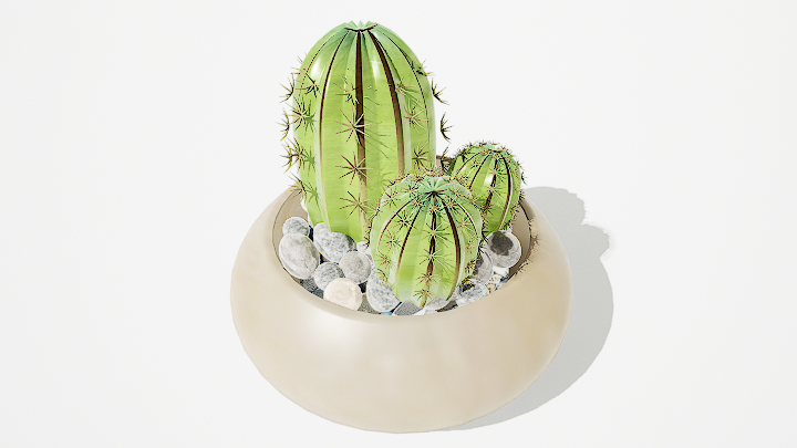 渲染模型_绿植盆栽722