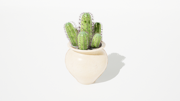 渲染模型_绿植盆栽726