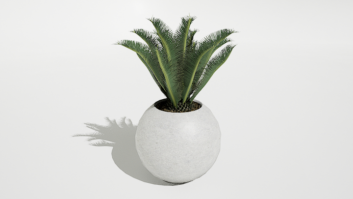 渲染模型_绿植盆栽732