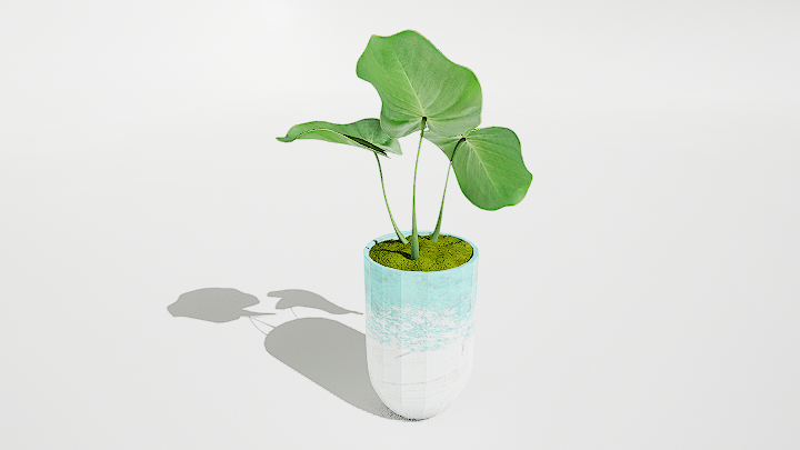 渲染模型_绿植盆栽742