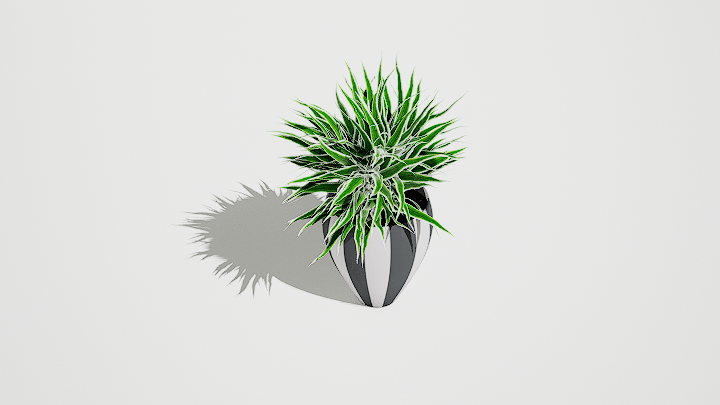 渲染模型_绿植盆栽791