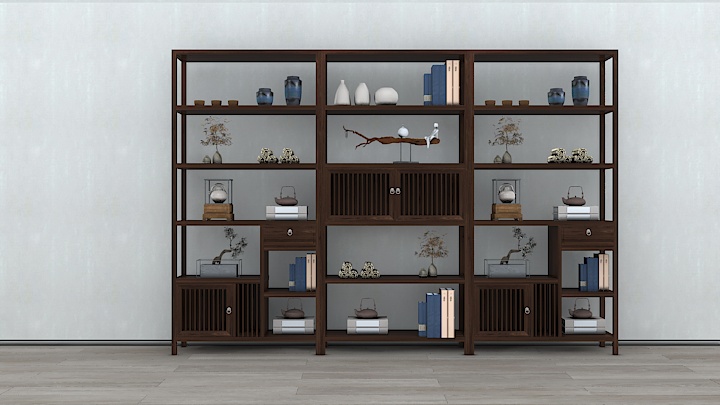 渲染模型_置物架178