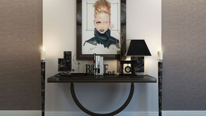 渲染模型_艺术装饰套装001