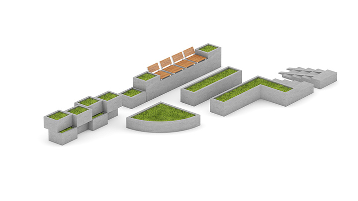 渲染模型_花台005