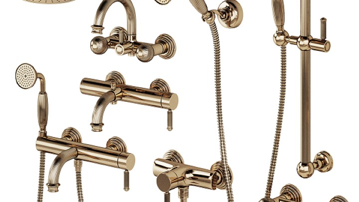 渲染模型_花洒水龙头007