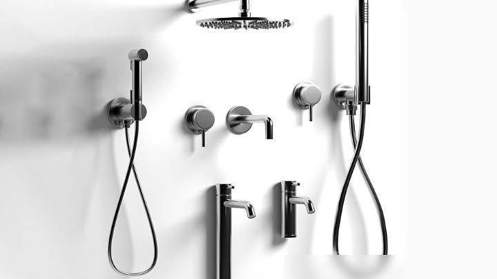 渲染模型_花洒水龙头011