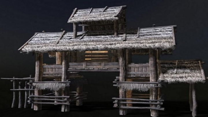 渲染模型_茅草屋002