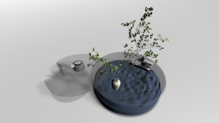 渲染模型_茶几装饰002
