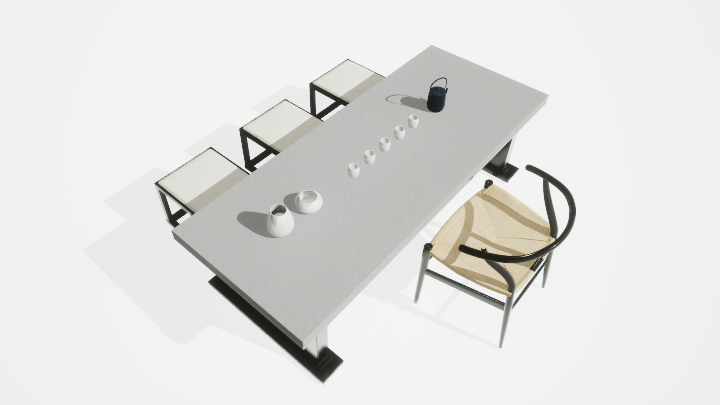 渲染模型_茶桌005